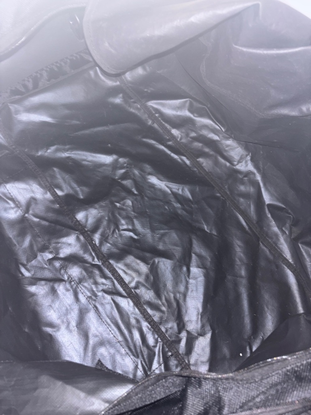 Black Men's Duffel Bag with Wheels - Picture 9 of 11